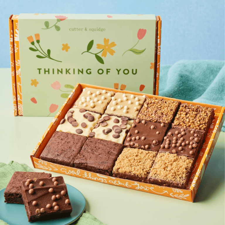 Cutter & Squidge Thinking of You Mixed Mini Brownie Box