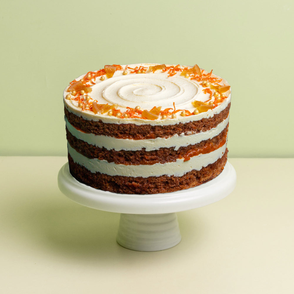 Cutter & Squidge Carrot And Pumpkin Spice Cake with cream cheese frosting
