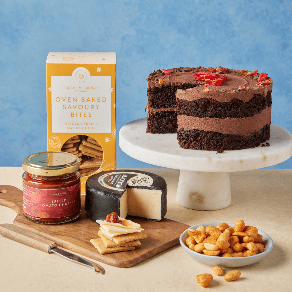 Hamper Cutter Father's Day Chilli, Chocolate & Cheese Hamper – Cutter & Squidge