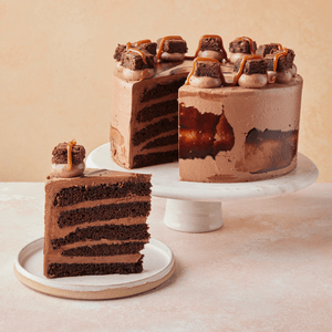 Double Choc Salted Caramel Cake