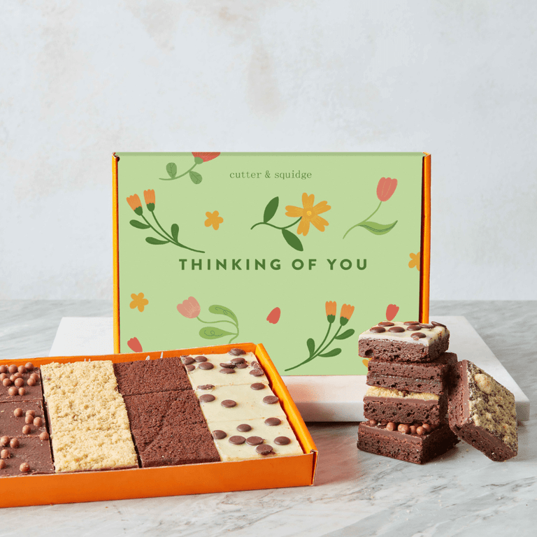 Cutter & Squidge Thinking of You No Nuts Mixed Mini Brownie Box