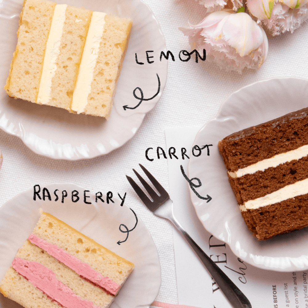 Signature Wedding Cake Sample Box – Cutter & Squidge