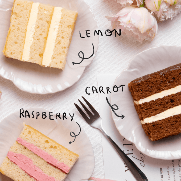 Cutter & Squidge Weddings Three Tier Watercolour Rose Wedding Cake