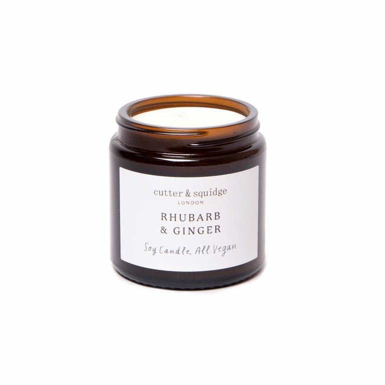 Cutter & Squidge One Candle Rhubarb & Ginger Scented Candle