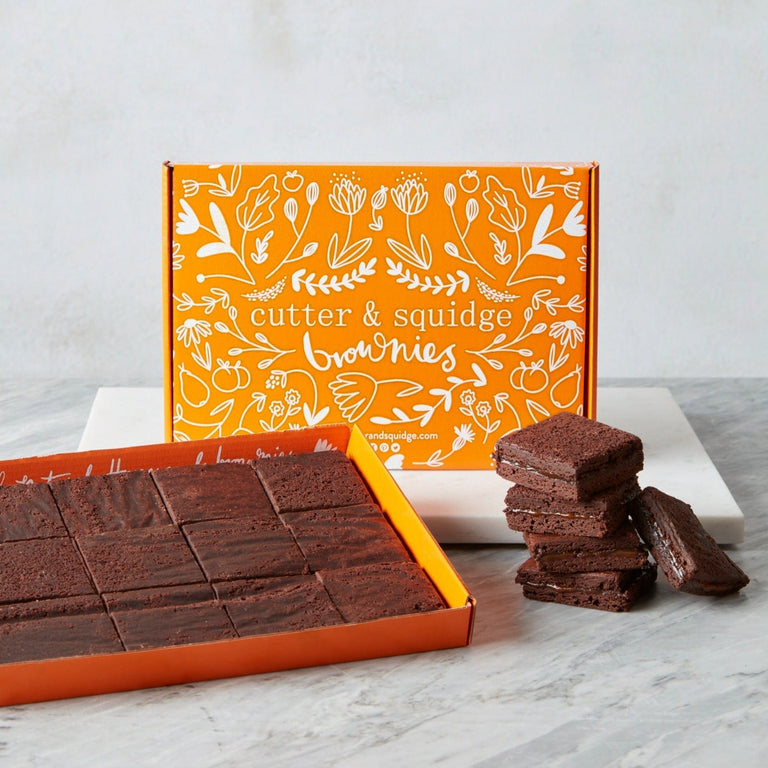 Cutter & Squidge Salted Caramel Mini Brownie Box