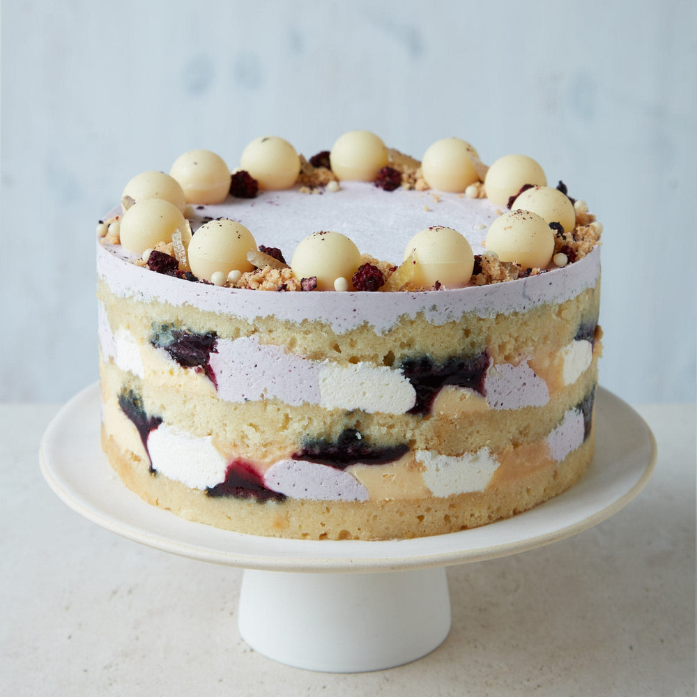 Blueberry lemon cheesecake - naked cake