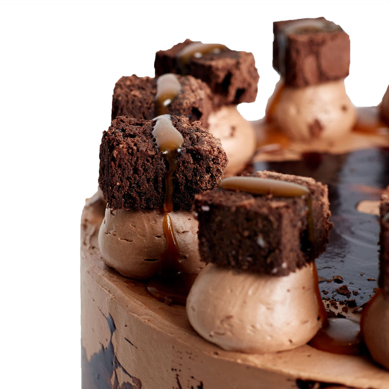 Cutter & Squidge WHEAT FREE DOUBLE CHOC SALTED CARAMEL CAKE