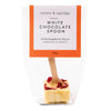 Cutter & Squidge Pack of 2 WHITE CHOCOLATE AND RASPBERRY HOT CHOCOLATE SPOONS
