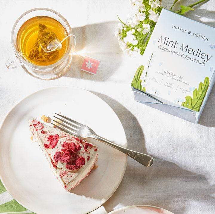 Cutter & Squidge One box of twelve sachets MINT MEDLEY PEPPERMINT & SPEARMINT TEA