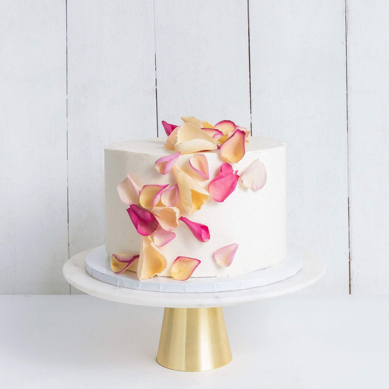 Cutter & Squidge Weddings ONE TIER PETALS RAIN WEDDING CAKE