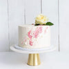 Cutter & Squidge Weddings Pink - Medium 8" ONE TIER WATERCOLOUR ROSE WEDDING CAKE