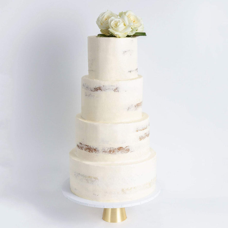 4 Tier Wedding Cakes | Simple Four Layer Wedding Cakes – Cutter & Squidge