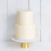 Cutter & Squidge Weddings Two Tier (8", 6") TWO TIER RUFFLE WEDDING CAKE
