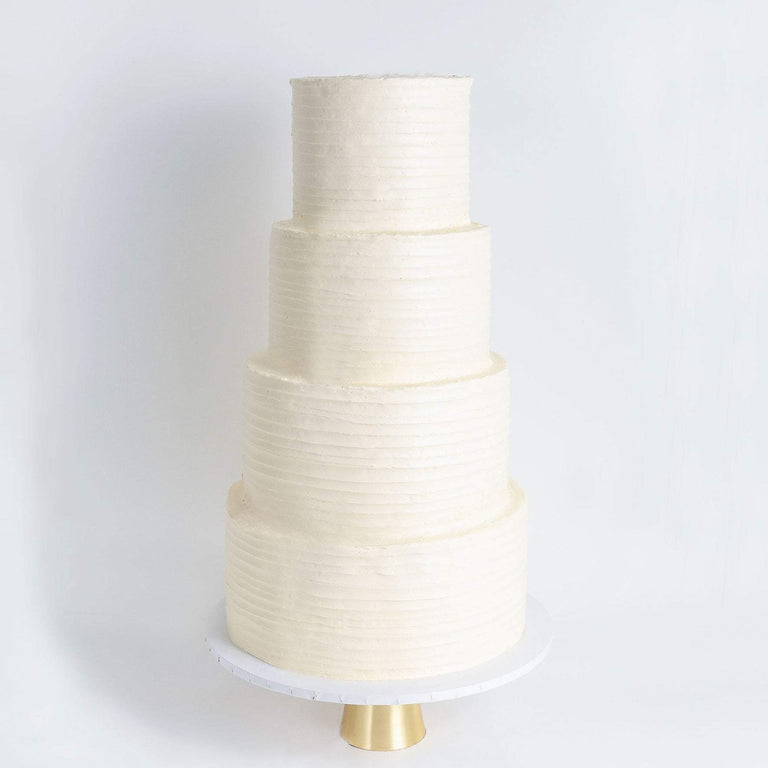 Cutter & Squidge Weddings Four Tier (12", 10", 8", 6") FOUR TIER RUFFLE WEDDING CAKE