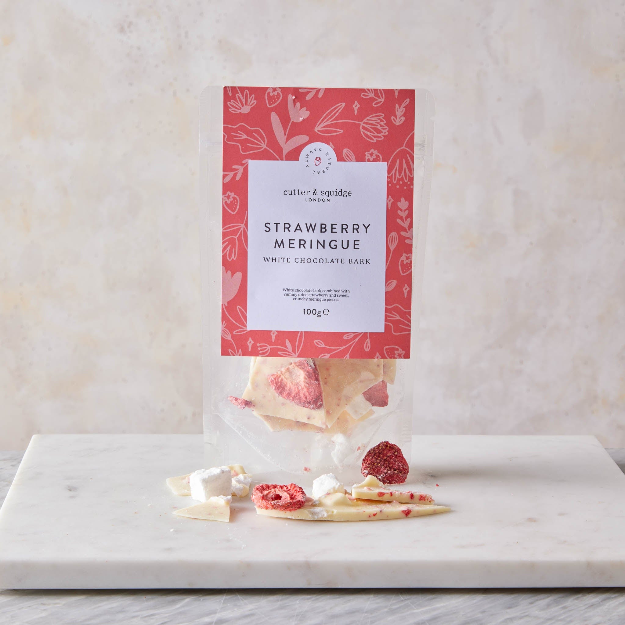 Strawberry Meringue Chocolate Bark