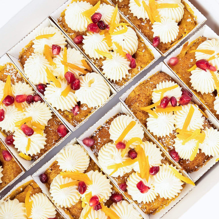 Cutter & Squidge Tray of 10 VEGAN MANGO PASSIONFRUIT LOAVES