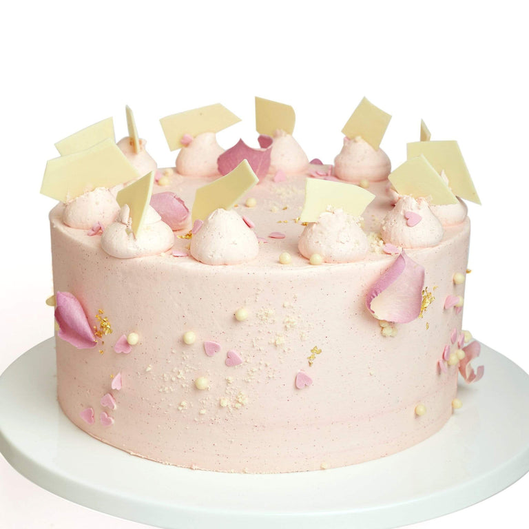 Cutter & Squidge PINK HEART SPRINKLE CAKE